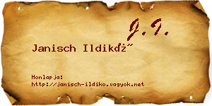 Janisch Ildikó névjegykártya